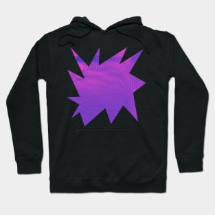 Retro Comic Halftone Purple Burst Hoodie